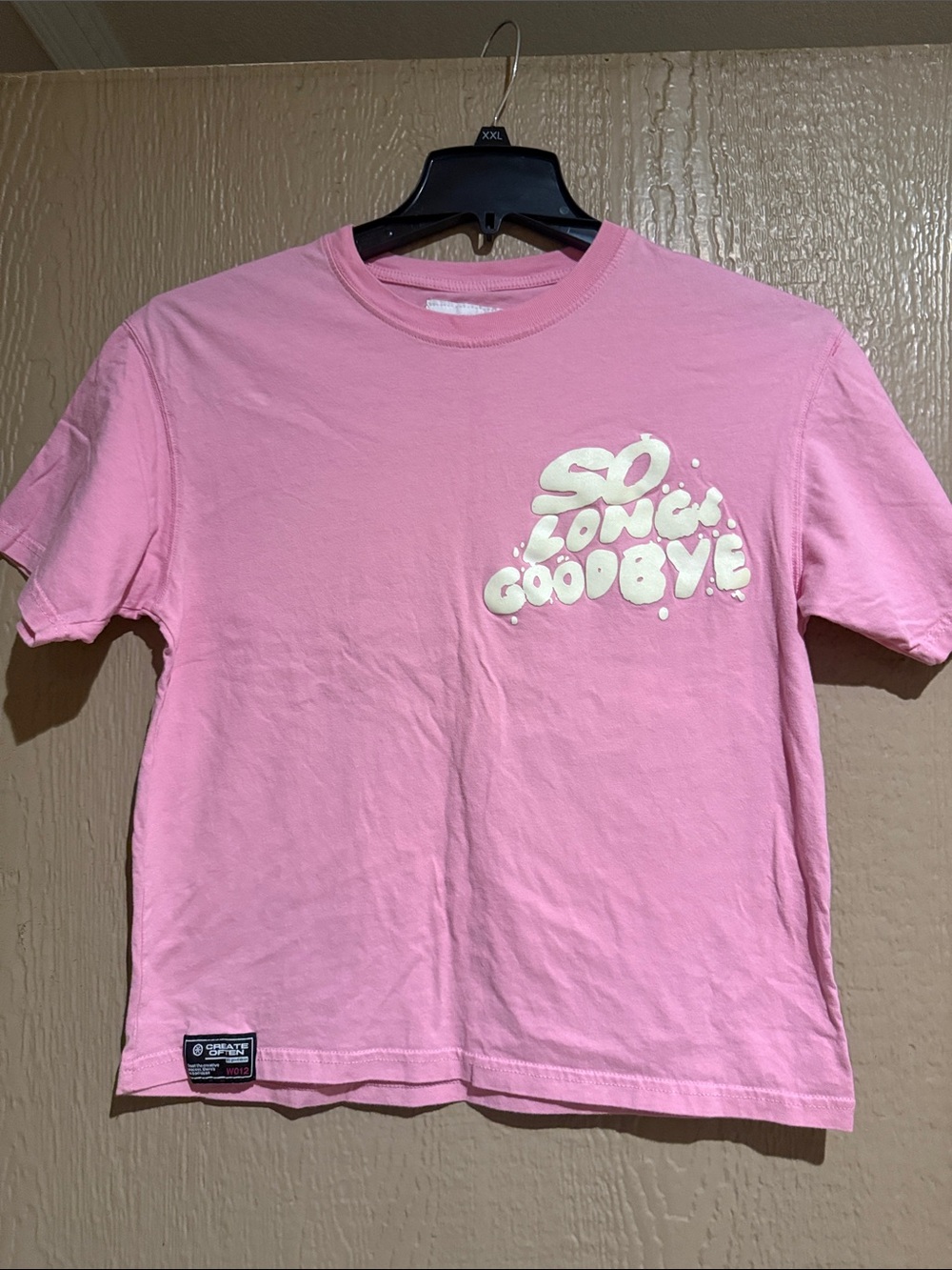 Zara Kids Pink Graphic Tee with 'So Long, Goodbye' Print